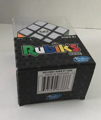 New In Box Rubik s Cube 3x3 Puzzle Game With Stand Rubik's Hasbro Toy Original