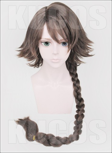 Details Zu Cosplay Wig Final Fantasy Yuna Woman Anime Brown Short Fringe Hair Wigs