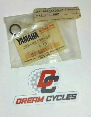 NOS YAMAHA WASHER, GUM XVZ12D XVZ12DC XVZ12DKC2 XVZ12TD XVZ13D #26H-88139-00