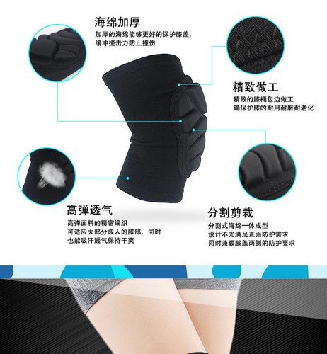 Protector Voleibol Almohadilla Para La Rodilla Grueso Esponja Rodilleras Protector Que Anticolision Ebay
