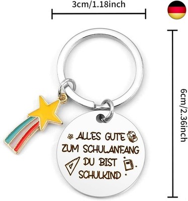 Hightopup First Day of School Gift Keyring First Day of School Gifts for 1st