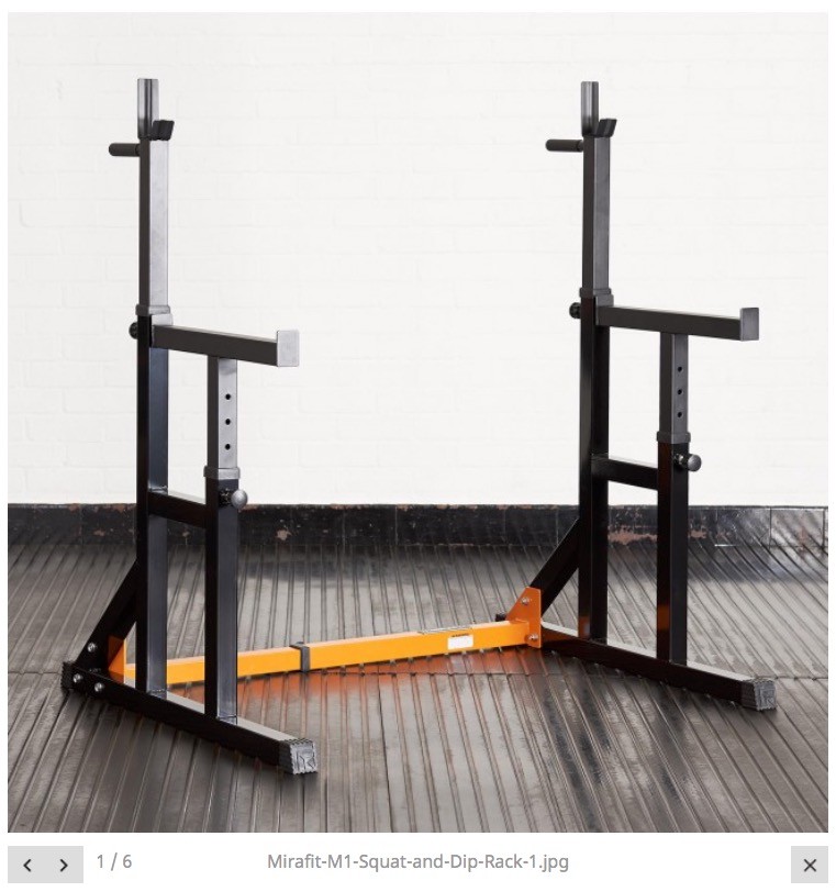 Mirafit M1 Squat Dip Rack Nearly New Gym Bench Press