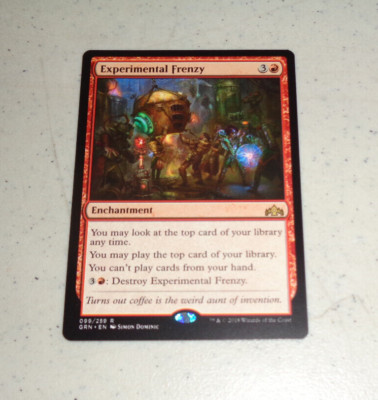 ~1x Experimental Frenzy x1 ~NM~ Guilds of Ravnica Magic the Gathering MTG~