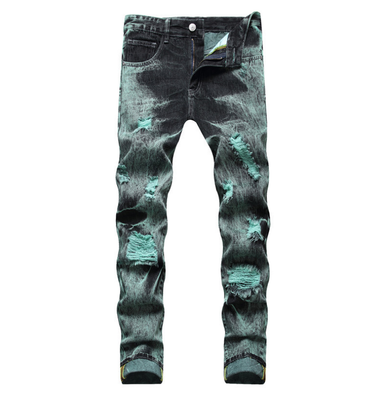 Skinny Jeans Ripped Casual Hip Hop Designer Slim Fit Stretchy Denim Pants Men s