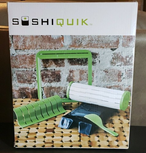 SushiQuik Fun Easy 4 Step Perfect Sushi Making Kit - Set for Beginners & Kids