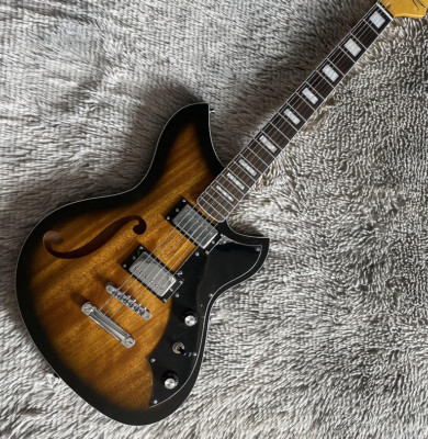 Semi Hollow Body Electric Guitar Serus 2ts H-H Pickups Chrome Hardware Guitar