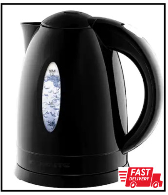 1.7L Black Bpa-Free Electric Kettle, Fast Heating Water Boiler with Auto Shut-Of