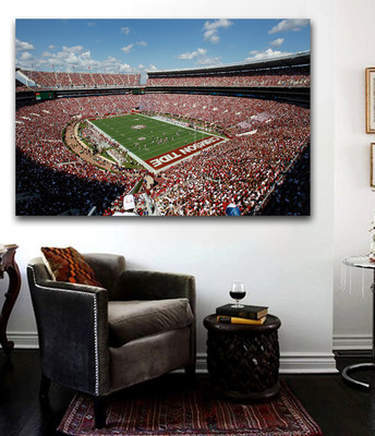Alabama Crimson Tide Bryant Denny FOOTBALL Stadium Game Canvas Print 36 x 24