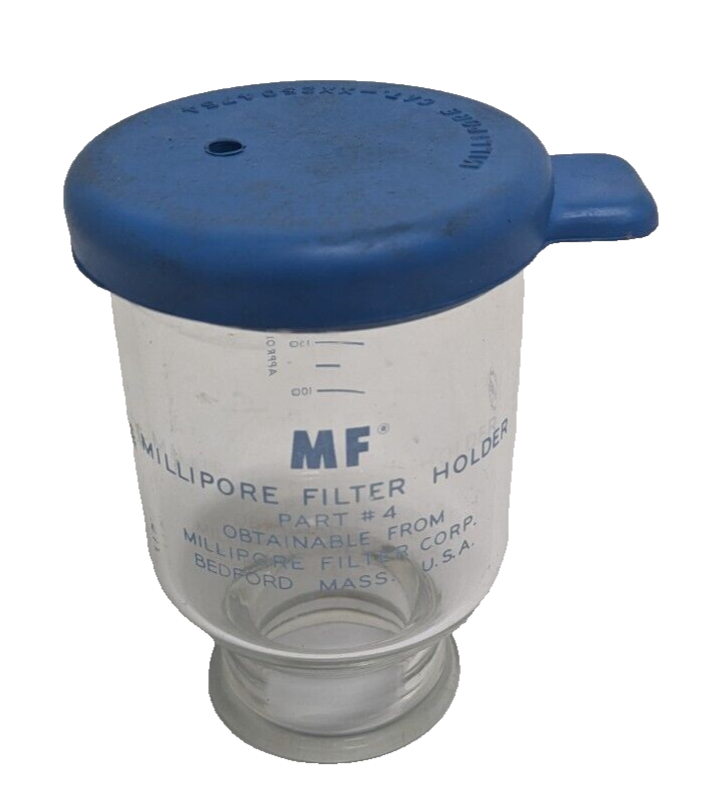 ● CARTEL Millipore 47 mm Filter Holder #4 Funnel w/ Rubber Cover