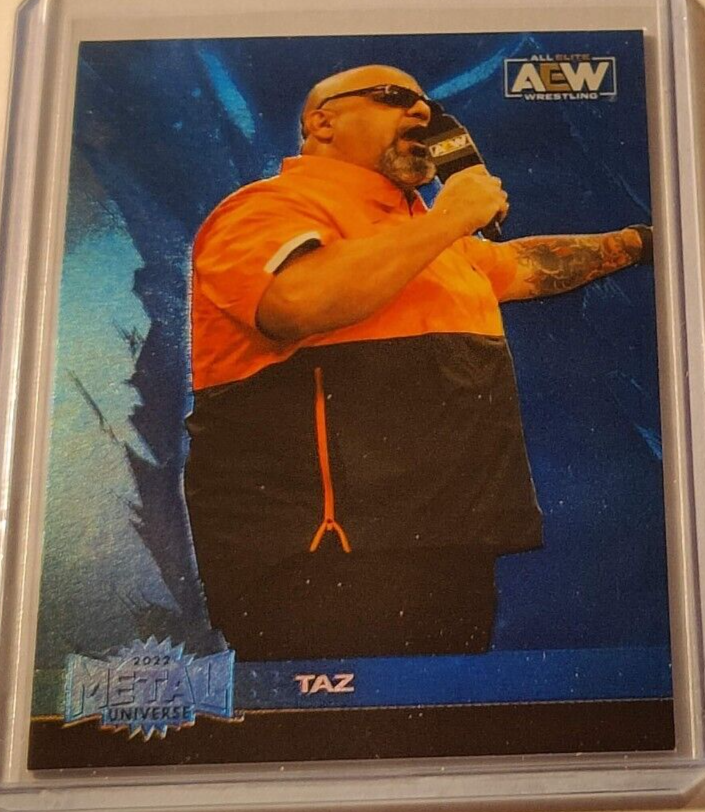 ECWプロレスカード TAZ タズ 2022 Upper Deck AEW Metal Blue Spectrum Parallel #74 Taz Tazz | eBay