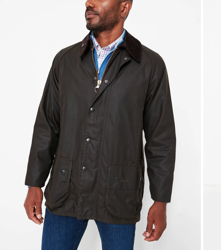 Pre-owned Barbour Beaufort Waxed Jacket In Sage Msrp$495 Rugged & Sophisticated U.k. Made