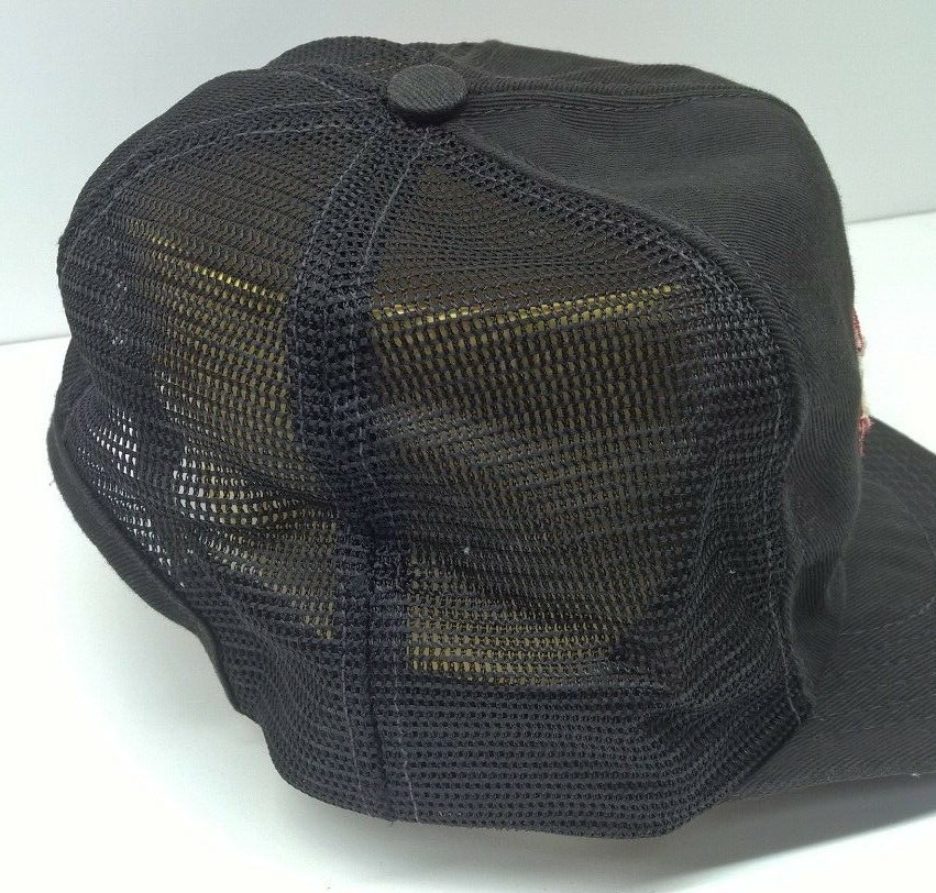 Vintage MoorMan's Hat Cap Black Patch Mesh Snapback Feed Livestock