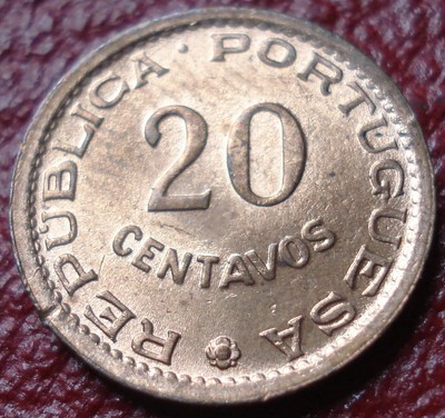 1973 MOZAMBIQUE 20 CENTAVOS IN UNCIRCULATED CONDITION