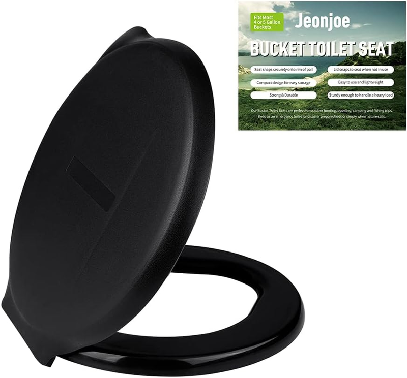 Siège de toilette portable pour seaux de 5 gallons, siège de toilette