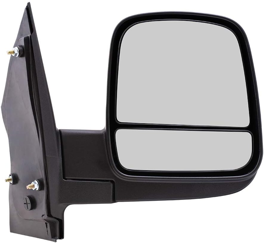 Passenger Side Right Black for 2003-2024 Chevrolet Express 2003-2024 GMC Savana