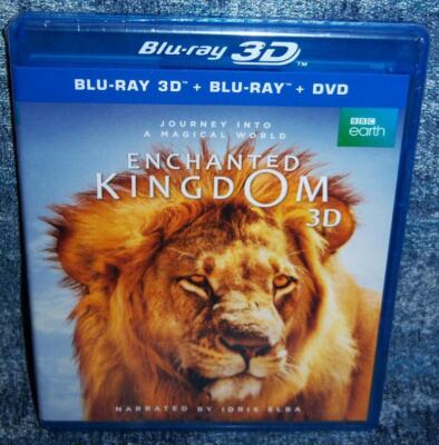 NEW BBC EARTH IDRIS ELBA ENCHANTED KINGDOM 3D & 2D BLU RAY & DVD MOVIE 2014