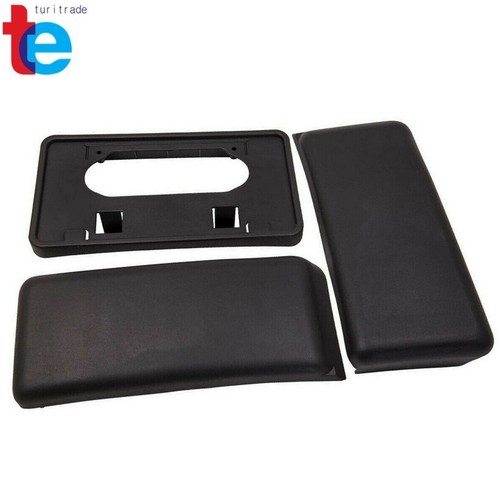 For 2009-2014 Ford F-150 Bumper Guards Pads Front & License Plate Frame Bracket