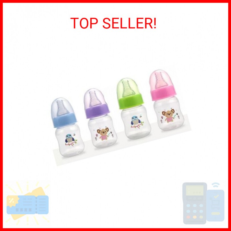 4 Pack Anti-Colic Options+ Baby Bottles, Narrow Pretty Baby,