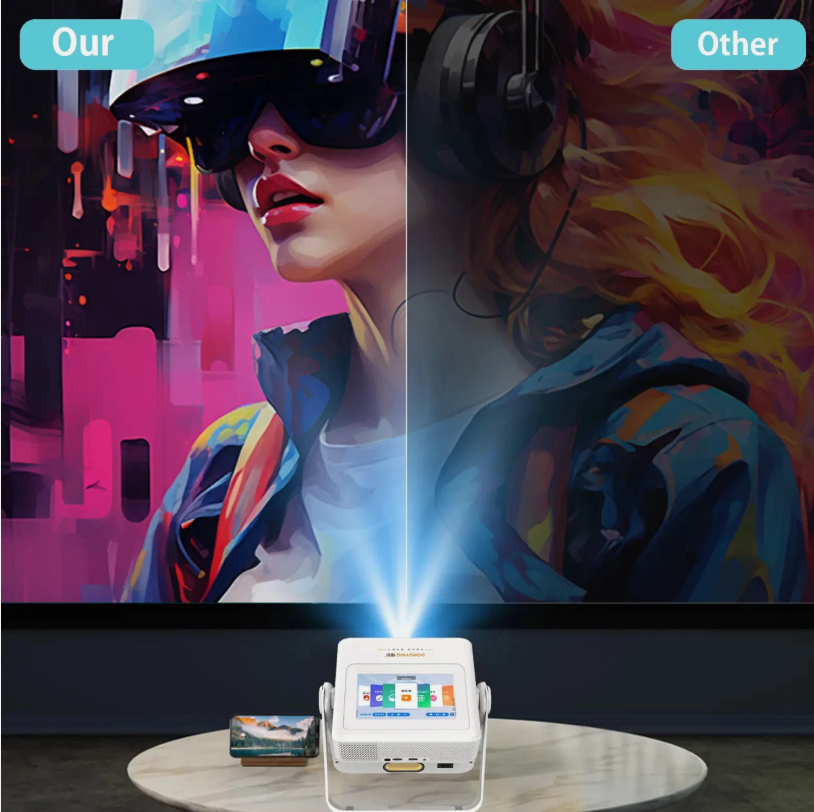 Foto 8 von XBJ Beamer 4K Projektor WiFi Autofokus Touchscreen Dual Screen Heimkino Smart