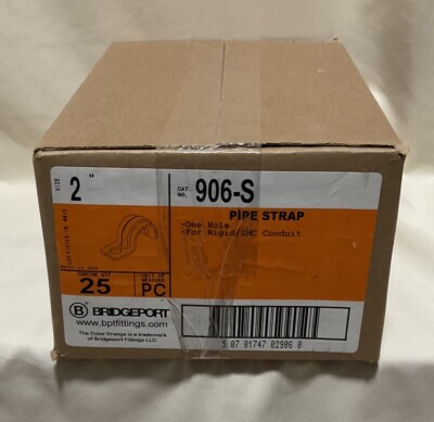 Bridgeport 2'' Rigid IMC One Hole Conduit Strap Box Of 25