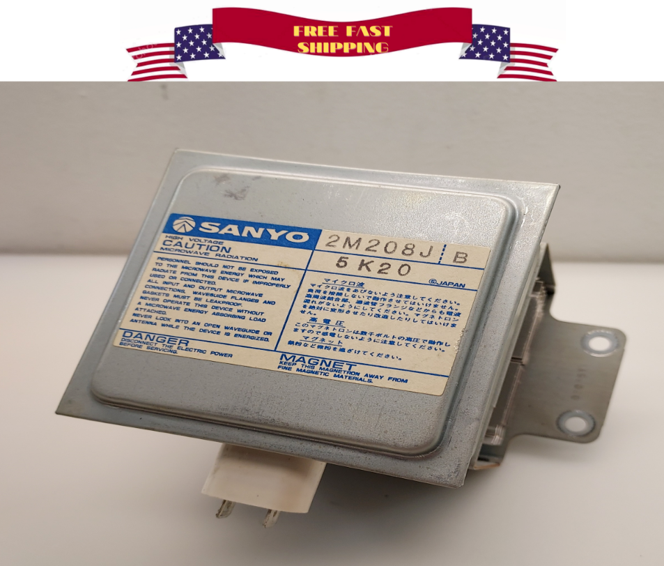 SANYO 2M208J B MICROWAVE OVEN HIGH VOLTAGE MAGNETRON TUBE ENERGY STAR COMPLIANT