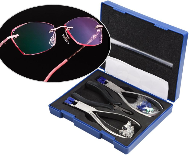 Rimless Glasses Frame Silhouettes Eyeglass Optical Kit Plier Repair Disassembly