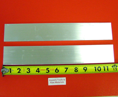2 Pieces 1/2'' X 2'' ALUMINUM 6061 FLAT BAR 12'' long T6511 Extruded Mill Stock New