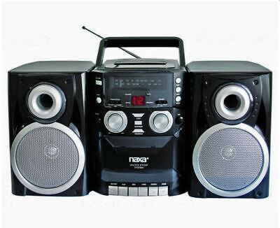 Naxa Portable CD Player Boombox with  AM/FM Stereo Radio & Cassette Recorder