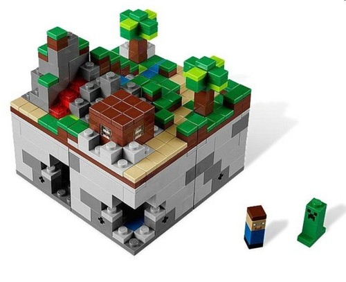 lego minecraft ghast figur