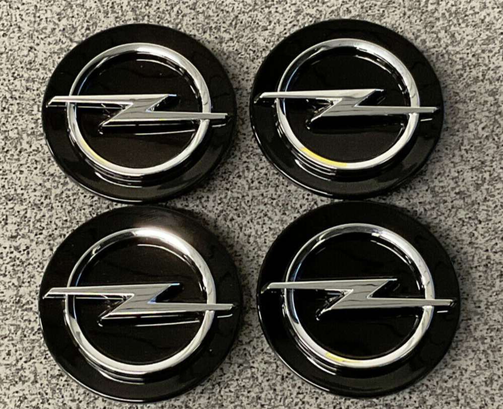 4 Radnabenabdeckungen Hochglanzschwarz Astra-L / Mokka-B
