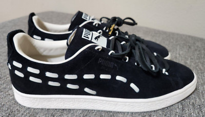 Puma Suede Decon Black Frosted Ivory Sneakers Shoes 396494-01 New Men's Size 13