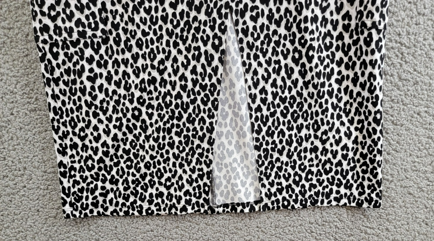 MICHAEL Michael Kors Animal-Print Utility Slit-Front Skirt Women's L Aluminum - Picture 4 of 17