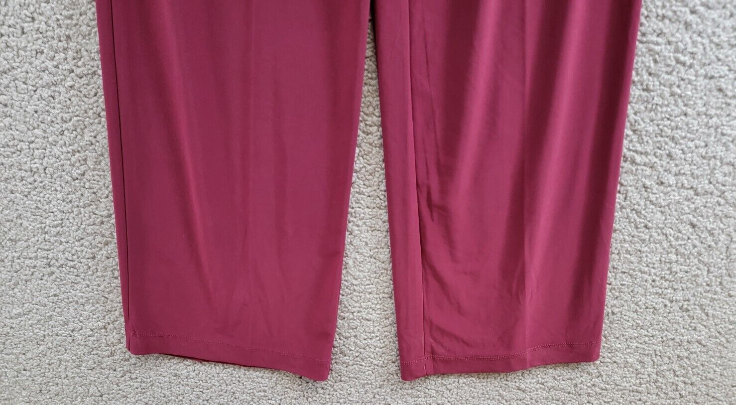 R & M Richards 3-Pc. Sequined Lace Pantsuit & Jacket Women's 6 Merlot 3/4 Sleeve - Picture 11 of 22