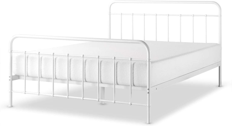Florence Full Panel Metal Platform Bed Frame / Mattress Foundation / No Box Spri