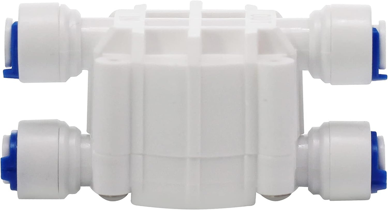 1/4" Automatic Shut-Off Valve with Quick-Connect Fittings For RO Reverse Osmosis