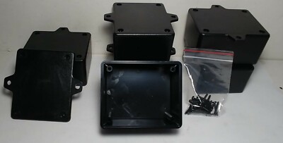6 pcs USA black Plastic Electronic Project Box Enclosure case 3 x 2.5 x 1.6 in