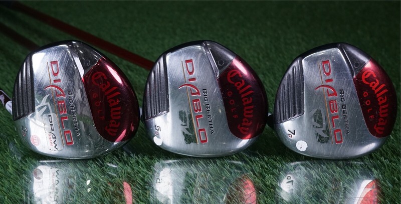 Big Bertha Diablo Woods Set 3 + 5 + 7 Woods W/ Stiff Flex Shafts
