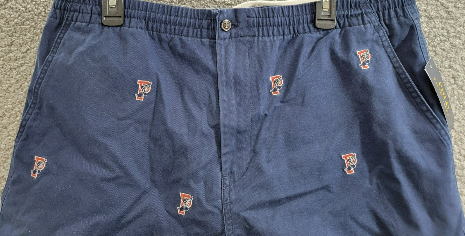 Polo Ralph Lauren 6-Inch Polo Prepster P-Wing Shorts Men's XXL Navy Button Zip - Picture 3 of 18