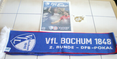 Schal,Aufkleber....VFL BOCHUM 1848-FC BAYERN MÜNCHEN-DFB POKAL 2.Runde-29.10.19-