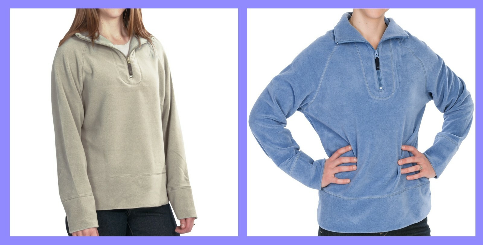 Woolrich ~ Clarksville Women's Zip Neck Fleece Sweatshirt