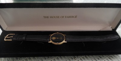 New 1990 $1500 Faberge 14K Gold Signet Watch Ltd Ed 2500 SERIALLY NUMBERED + COA