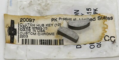 20097 Custom Chrome Clutch Hub Keys (set of 2) for Harley FXD FXR FL FLH F FXE U