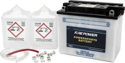 WPS 1979-1980 Kawasaki KZ1000E Shaft BATTERY W/ACID CB16L-B CB16L-B