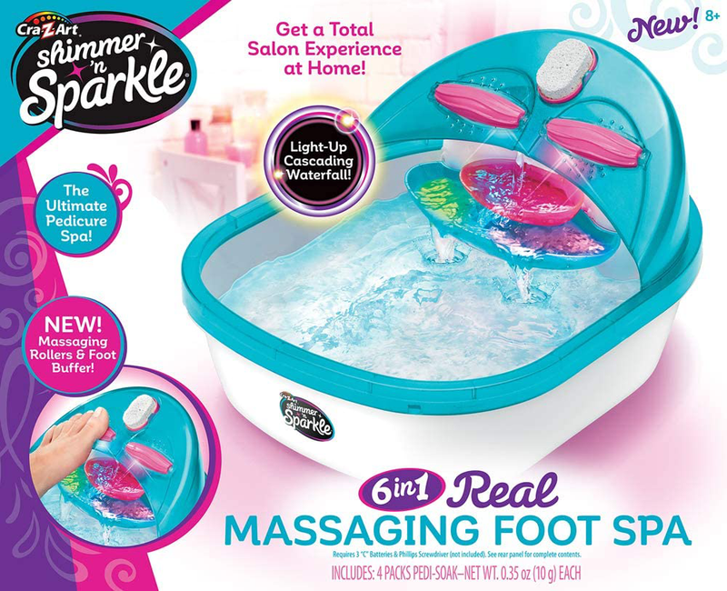 Cra-Z-Art Shimmer ‘n Sparkle 6 n 1 Real Massaging Foot Spa