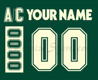 All Star Customized Number Kit For 2004 The Western Conference Green Uniform