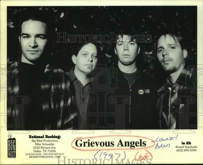 1997 Press Photo Four Members of the band Grievous Angels, Entertainers