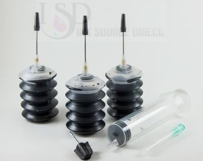 3x30ml Refill ink for HP 662 663 Deskjet Ink Advantage 1015 1515 2515 2545