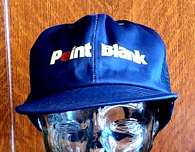 Point Blank Mesh Hat Baseball Ball Cap Adjustable VTG Blue (2008 Video Game)