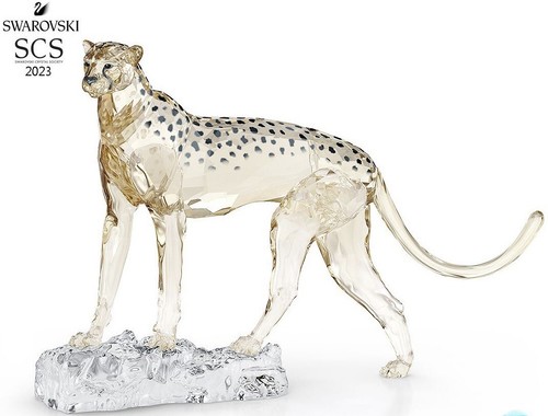 NIB Swarovski SIGNED SCS 2023 Elegance Of Africa Cheetah