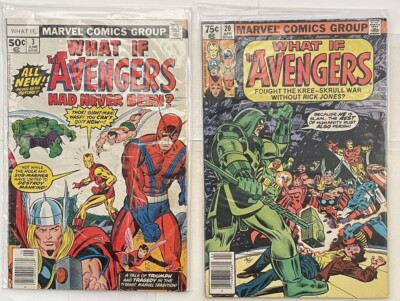 WHAT IF? #3 & #20 **2 COMIC LOT** -MARVEL COMICS -1977